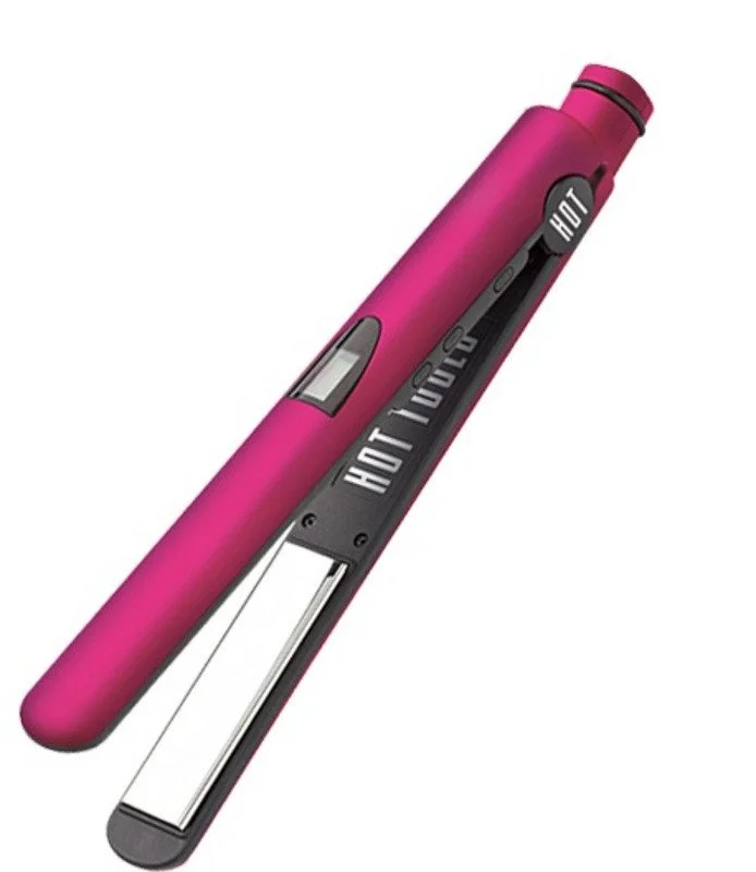 HOT TOOLS FLAT IRON WITH TITANIUM PLATES DUAL VOLTAGE-1 INCH